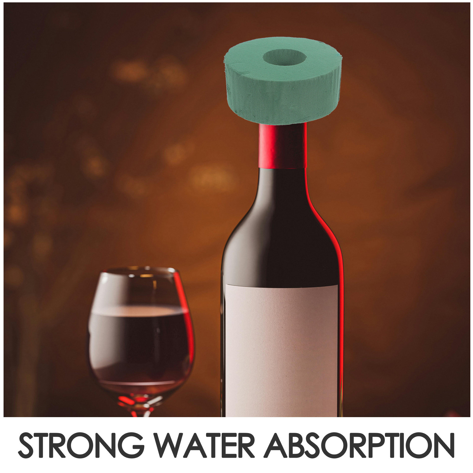 4Pcs Wine Bottle Floral Foam R - Water Bottle Holder ulasan dan harga