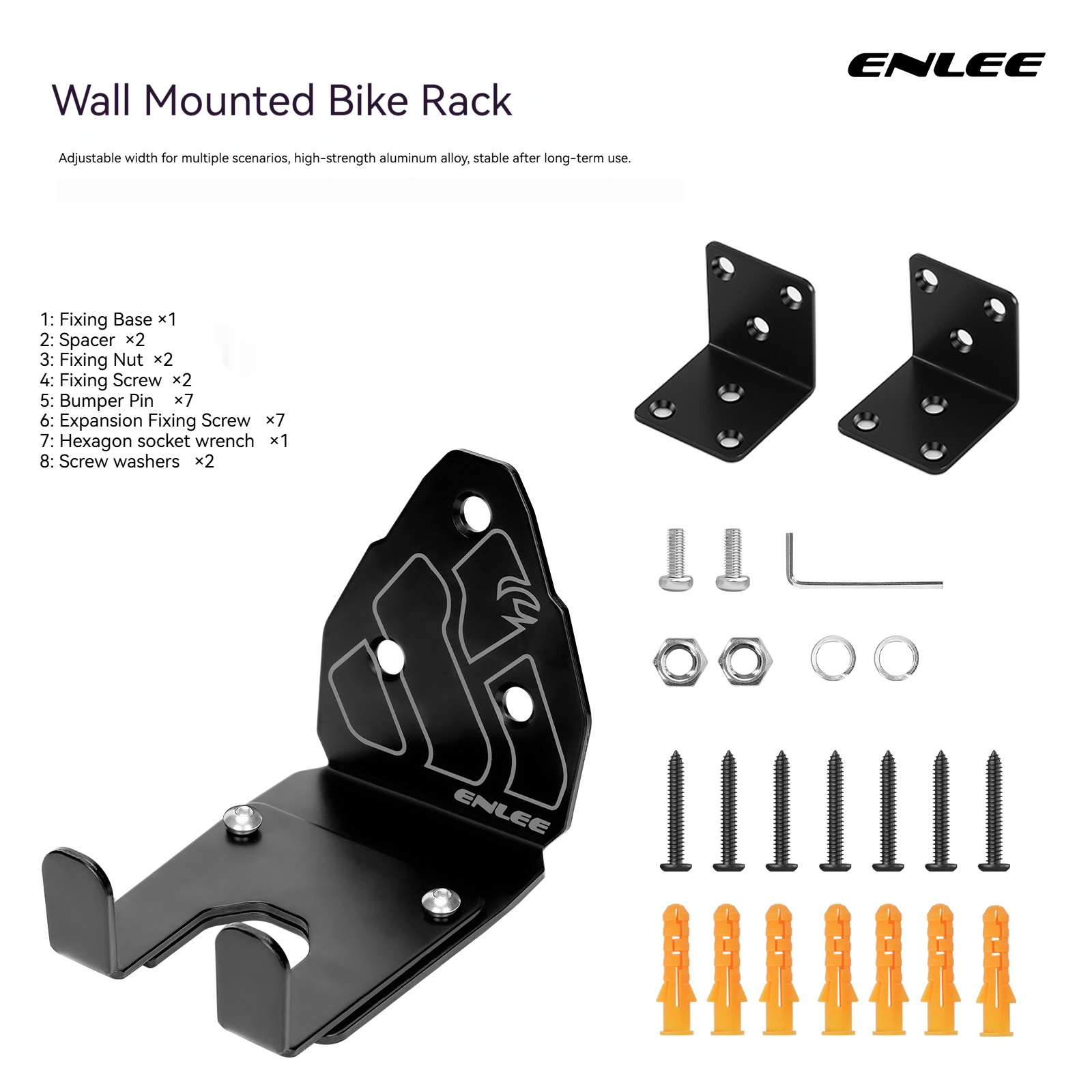 ENLEE Bicycle Rack Wall-Mounte - Cycling Gear Organizer Wall ulasan dan harga