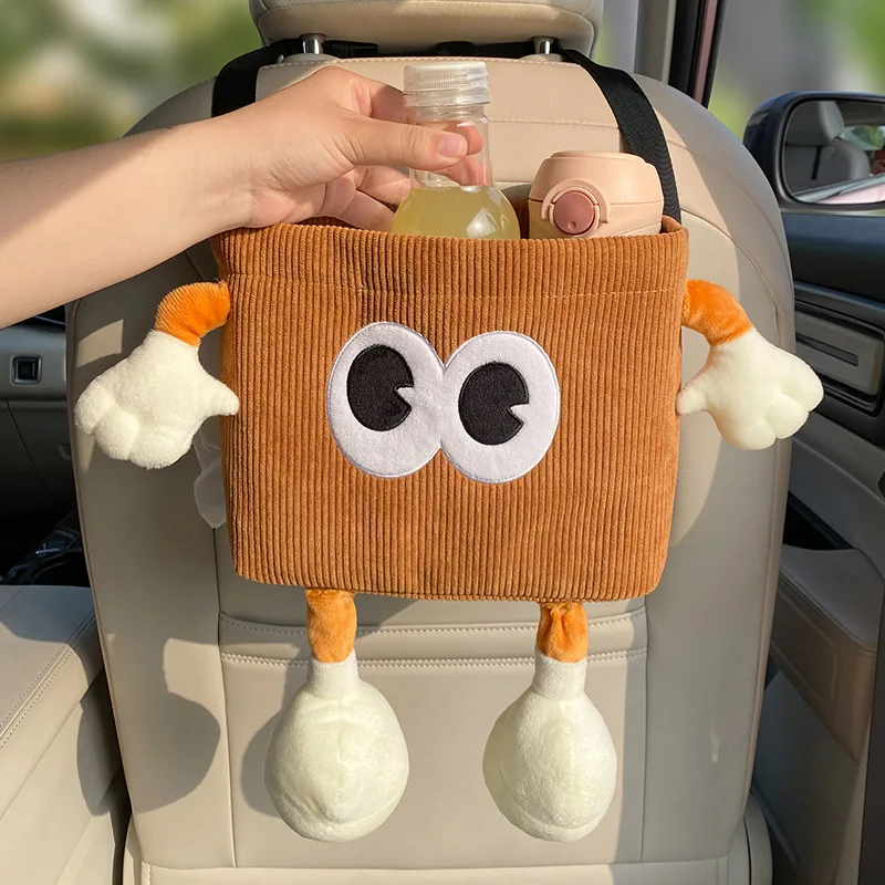 Car Trash Can Bin Cartoon Eye  - Water Bottle Holder ulasan dan harga