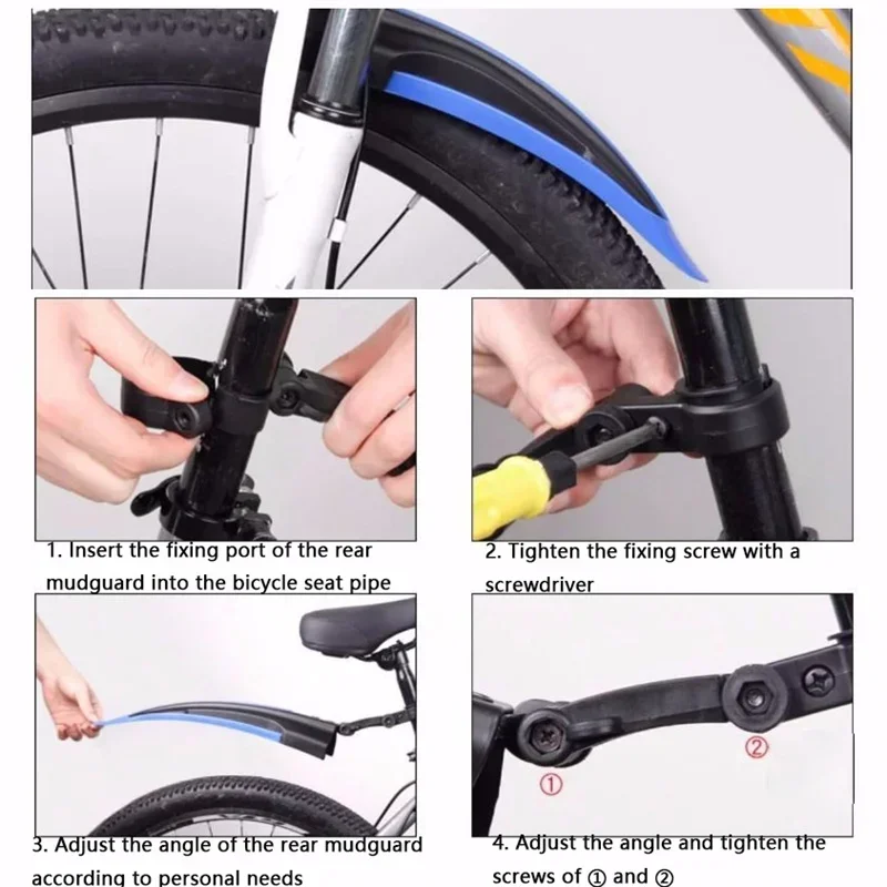 1 Set Bicycle Mudguard Durable - Bike Fender Set ulasan dan harga