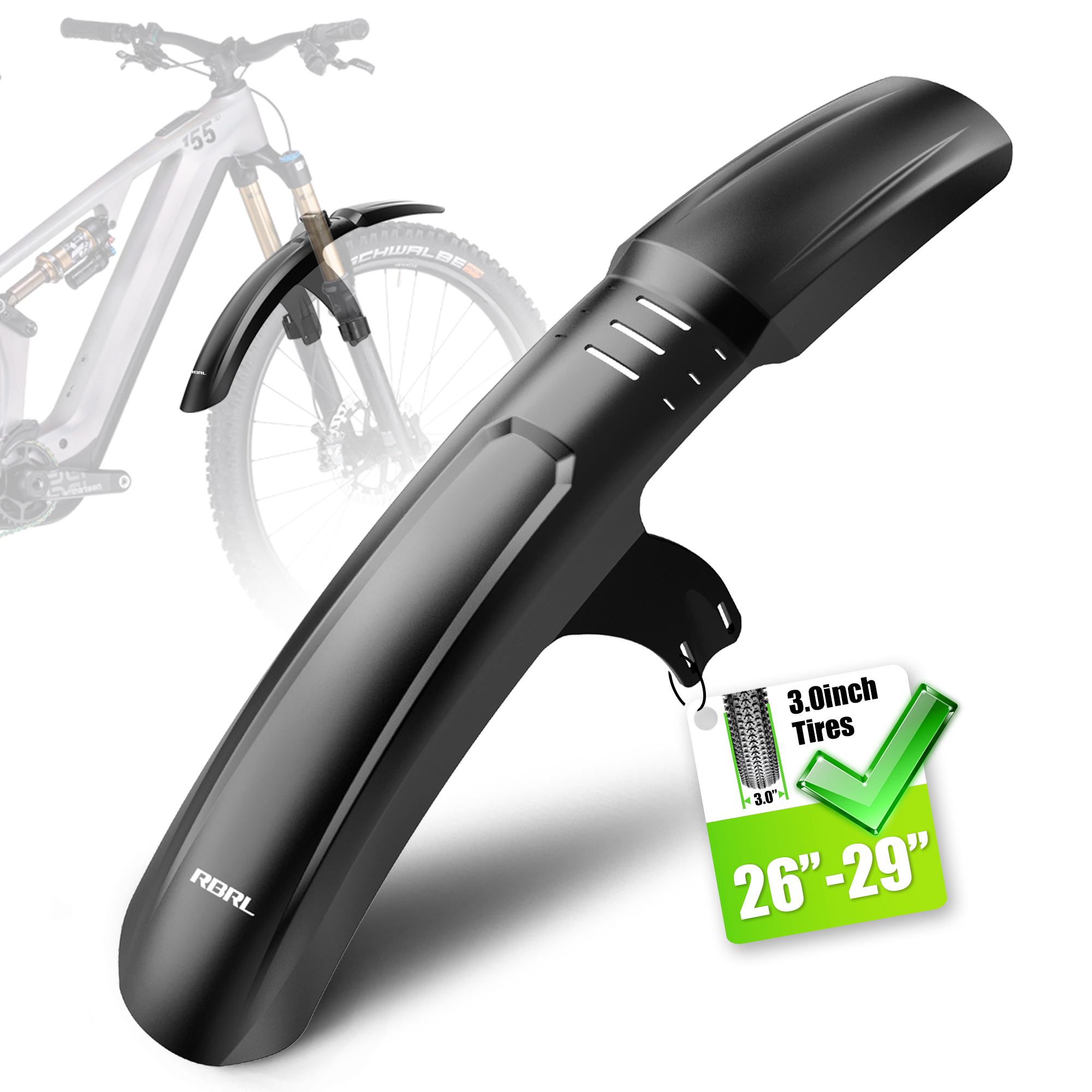 RBRL MTB Front Mudguard Velcro - Bike Fender Set ulasan dan harga