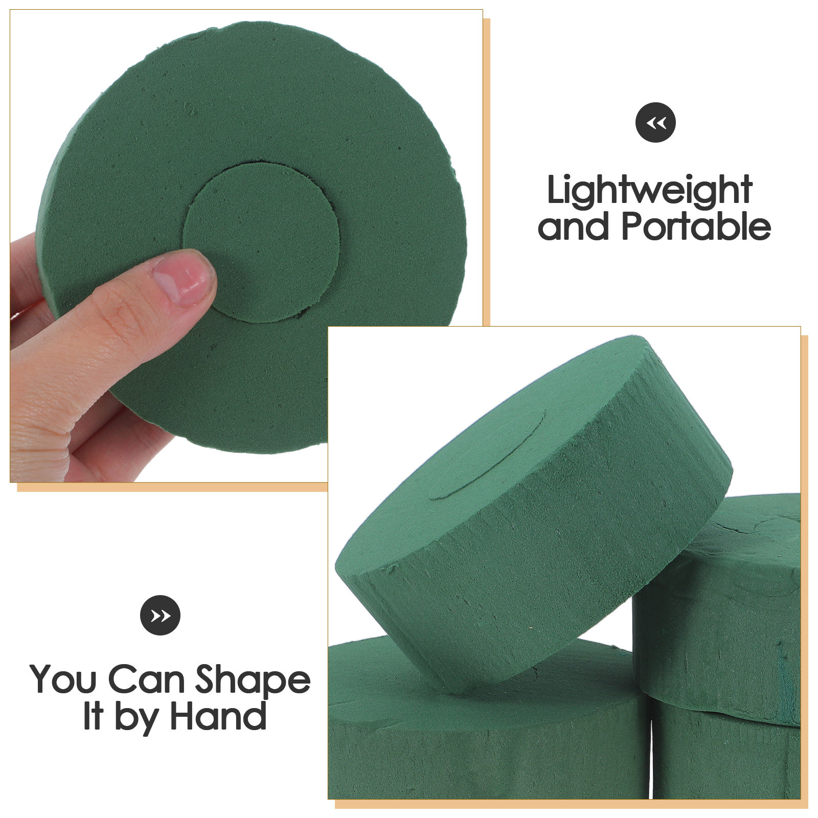 4Pcs Green Round Floral Foam B - Water Bottle Holder ulasan dan harga